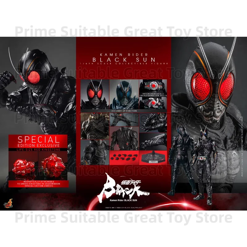 【In Stock】HOTTOYS HT 1/6 Kamen Rider TMS100 Black Sun TMS101 Shadowmoon TMS106 Battle Hopper Motorcycle Gift&Collection