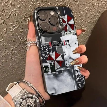 new game Resident Evil Requiem Phone Case black IMD Colorful Silver Suitable case for iPhone 17 16 e 15 14 13 12 11 Pro Max