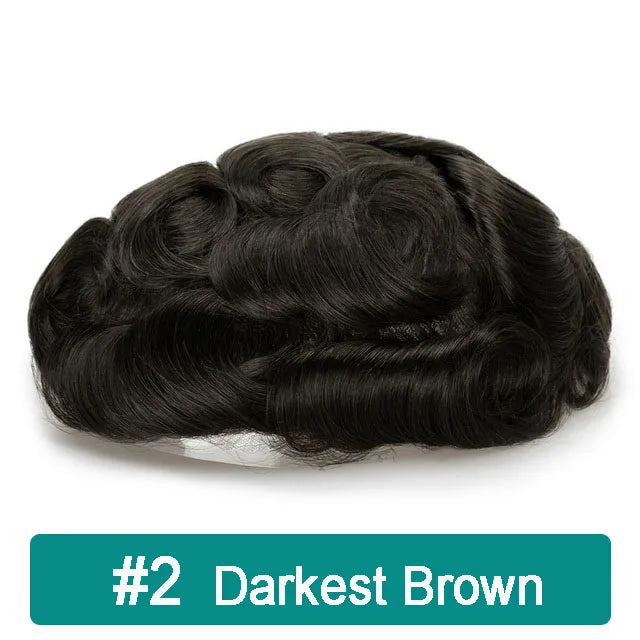 iLace Silk Base Men Toupee Swiss Lace Front 100% Human Hair Natural Hairline Male Capillary Prosthesis Wig Men Hair System