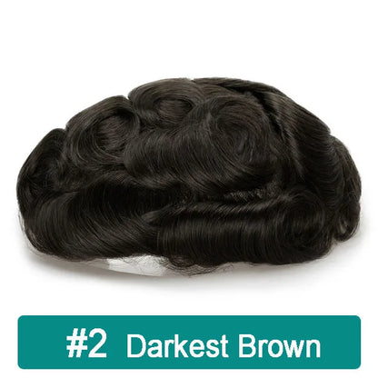 iLace Silk Base Men Toupee Swiss Lace Front 100% Human Hair Natural Hairline Male Capillary Prosthesis Wig Men Hair System