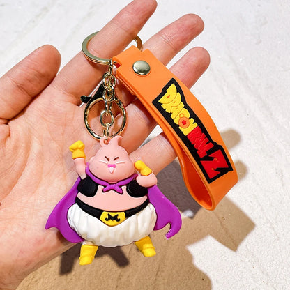 Anime Dragon Ball Keychain Ewelry Son Goku Vegeta Piccolo Action Figures Cute Keyring Bag Pendant Car Ornament Accessories Gifts