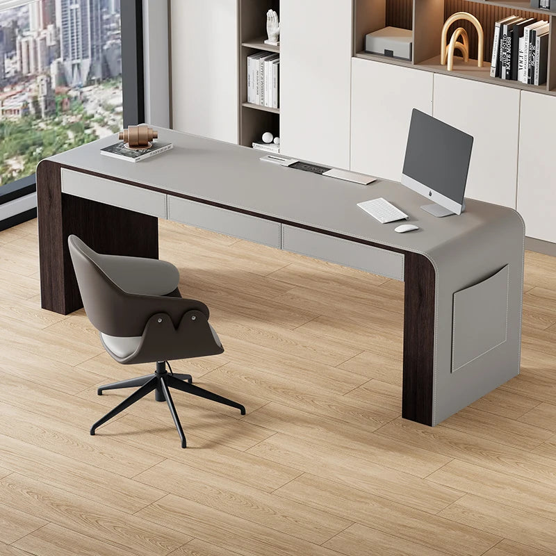 Design Luxury Computer Desks Rectangular Storage Organizer Study Gaming Desk Drawers Bedroom Escritorio Ordenador Furniture