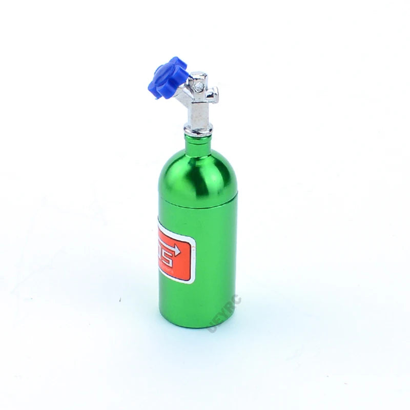 RC Crawler Car Metal Simulation NOS Nitrogen Bottle Model for 1/10 Traxxas TRX4 Defender Axial SCX10 II 90046 RC4WD Yikong 40082