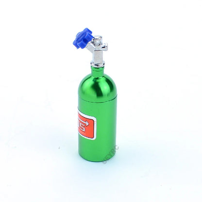 RC Crawler Car Metal Simulation NOS Nitrogen Bottle Model for 1/10 Traxxas TRX4 Defender Axial SCX10 II 90046 RC4WD Yikong 40082