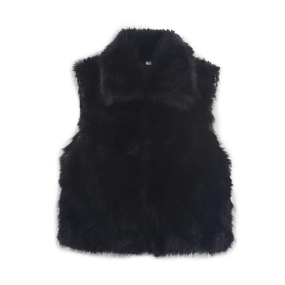 Women's Clothing Autumn Fur Vest Y2k New Streetwear Trendy Vests Tank Tops Faux Fur Tops Winter Coat Women Fur Coat Jackets