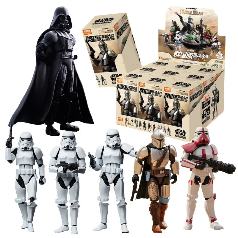 BLOKEES Star Wars splicing model hidden edition Darth Vader Mandalorian Grogu Stormtrooper Action Figures model Collectble Toys