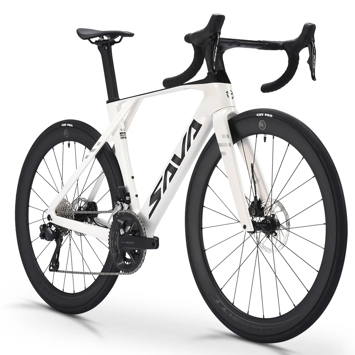 SAVA SLR8 Full Carbon Fiber E-Shift Road Bike with SHIMAN0 ULTEGRA 8170 Di2 Kit Cyclocross Road Bike Racer