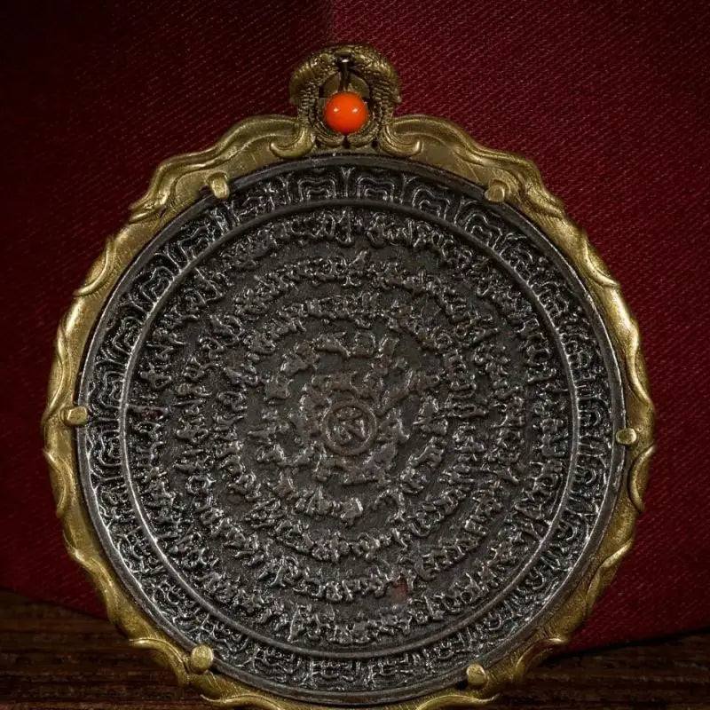 Old Tibet Buddhism Meteorite Iron Tiantie Dorje Phurpa Vajra Faqi Statue Body Protection Buddhist Scriptures Statues