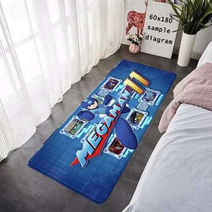 Interior Floor Mat Doormat Mega Man X8 Rockman Non-slip Foot Rug for Entryway Kitchen Carpet Bedroom Bedside Mats Home Decor