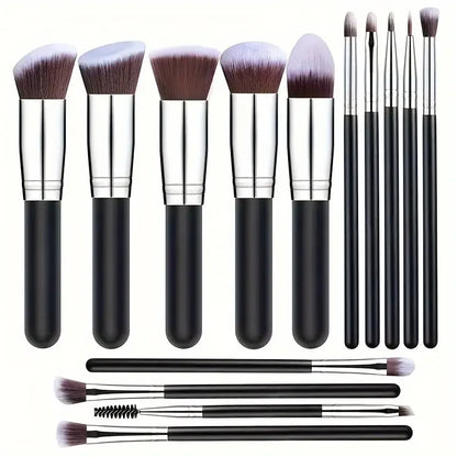 14PCS Makeup Brushes Set Professional Foundation Eye Shadow Concealers Blending Blush Brush Kabuki Soft Fluffy Women Beauty Tool