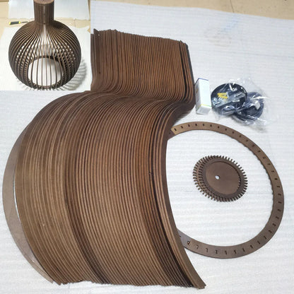 Restaurant Wabi-sabi Lustre LED Pendant Light Foscarini Solid Wood Chandelier for Island Counter Loft Art Home Decor Lamp Design