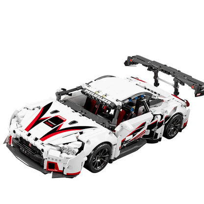 Building blocks compatible with concept White Sports car Super Racing Building Blocks Brick model Speedcar Children's gift