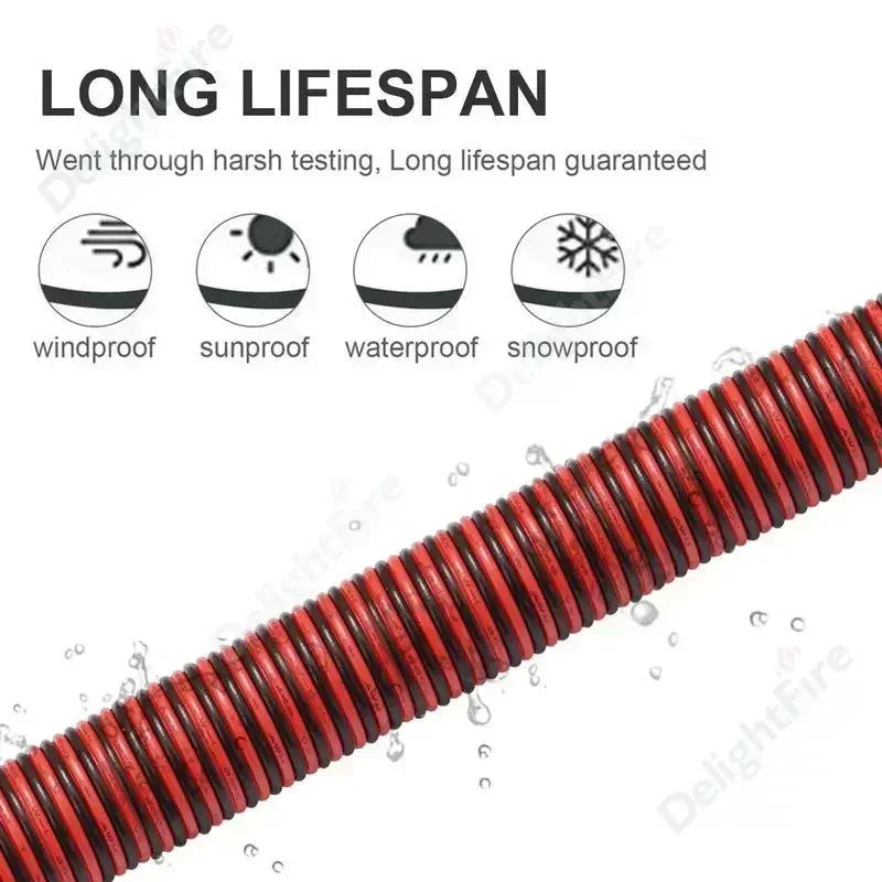 2 PIN Electrical Wire Tinned Copper PVC Insulated Red Black Cable For Single Color LED Strip Light Extension Wire 18/26/28 AWG