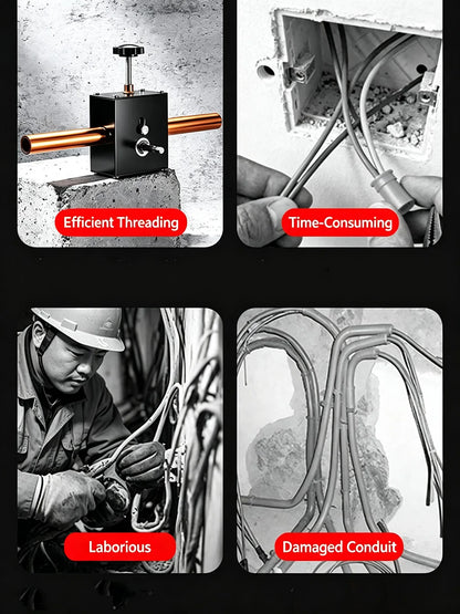 Electric Drill Wire Puller Adjustable Cable Threading Tool For Wall Concealed Pipe Bend Conduit Wiring Machine