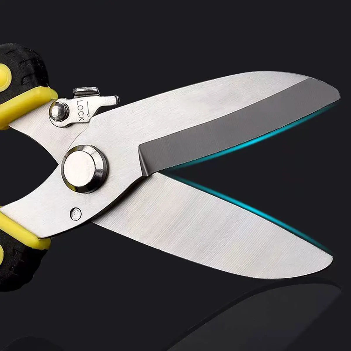 TUPI Multi-purpose Iron Shears Stainless Steel Elbow Shears Wire Slot Iron Wire Scissors Straight Head Tin Scissors