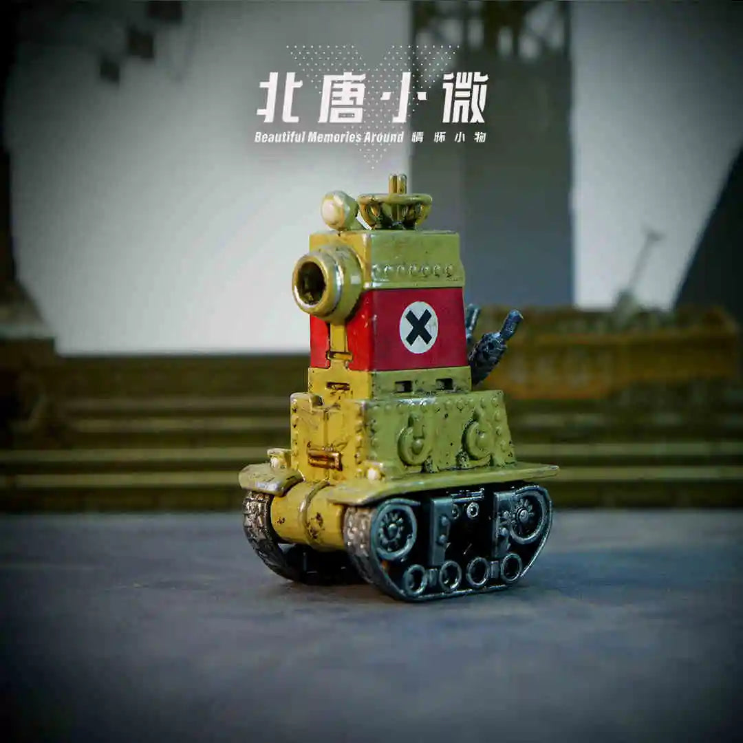1:64 Metal Slug Genuine Tide Play Figure Snk Hand-Made Heavy Machine Gun Flame Shot Gun Doll Tank Enemy Soldier