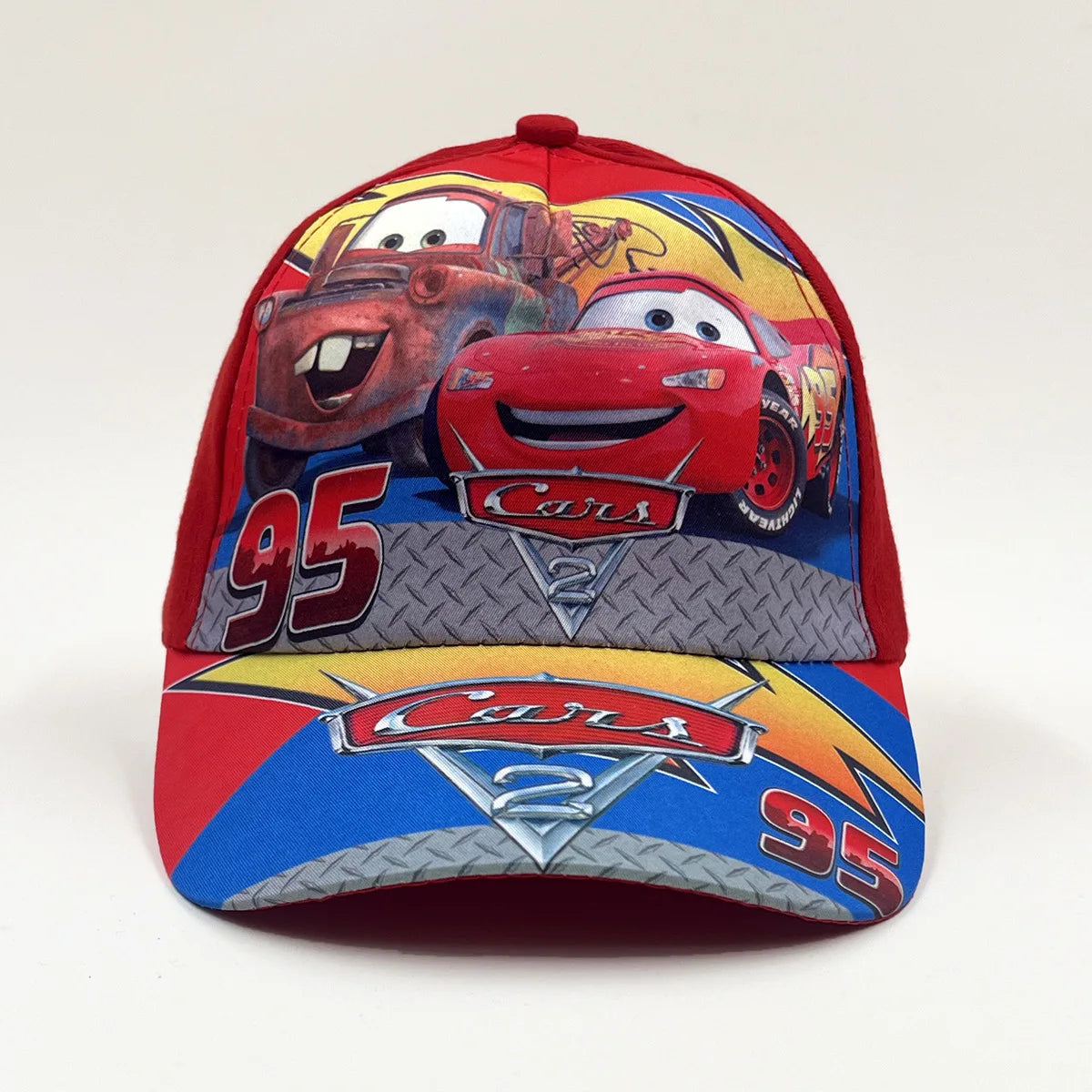 Disney Baseball Cap, Kids Peaked Cap, Summer Car‑Cartoon Breathable Mesh Hat, Anime‑Character Sun Hat