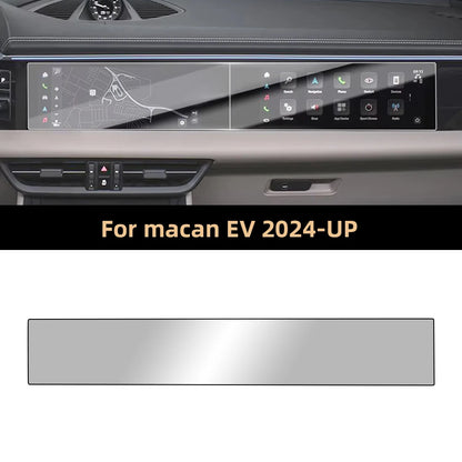 Car Integrated Screen Tempered Glass Protector HD Protective Film for Porsche Macan EV 2024-2025 Auto Interior Accessories