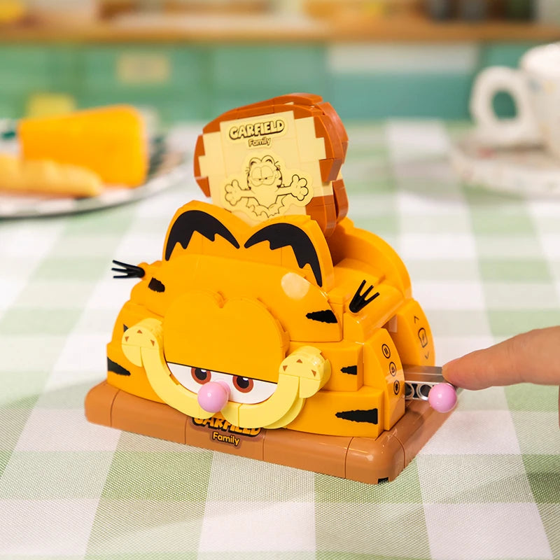 Pantasy The Garfield Home Appliance Building Blocks Food Series Cartoon Assembly Toys Models Desktop Decoration Collection Gifts