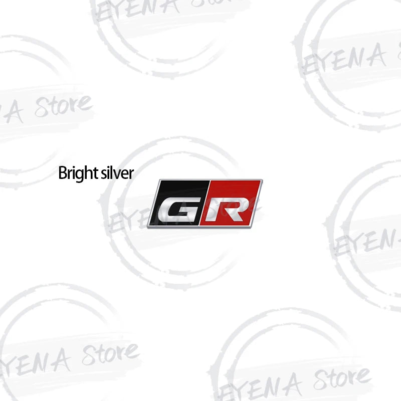 1pcs Car Metal Alloy GR SPORT Logo Steering Wheel Sticker Emblem For Toyota Yaris RAV4 Hilux Camry Prius Land Cruiser Corolla