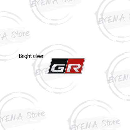 1pcs Car Metal Alloy GR SPORT Logo Steering Wheel Sticker Emblem For Toyota Yaris RAV4 Hilux Camry Prius Land Cruiser Corolla