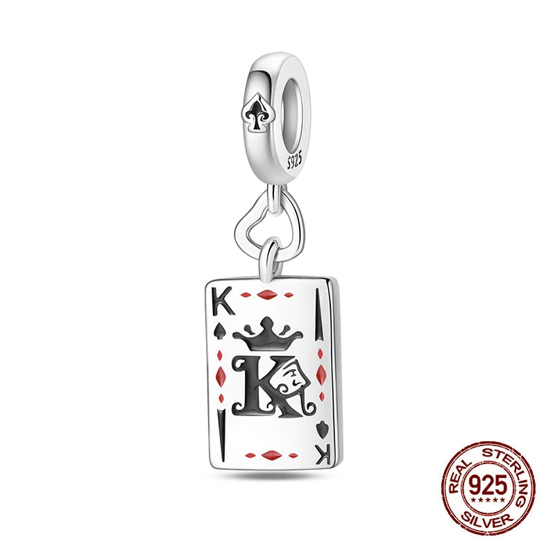 100% 925 Sterling Silver Tarot Collection Pendant DIY Hourglass Beads Fit Pandach Original Bracelet Women Jewelry Birthday Gift