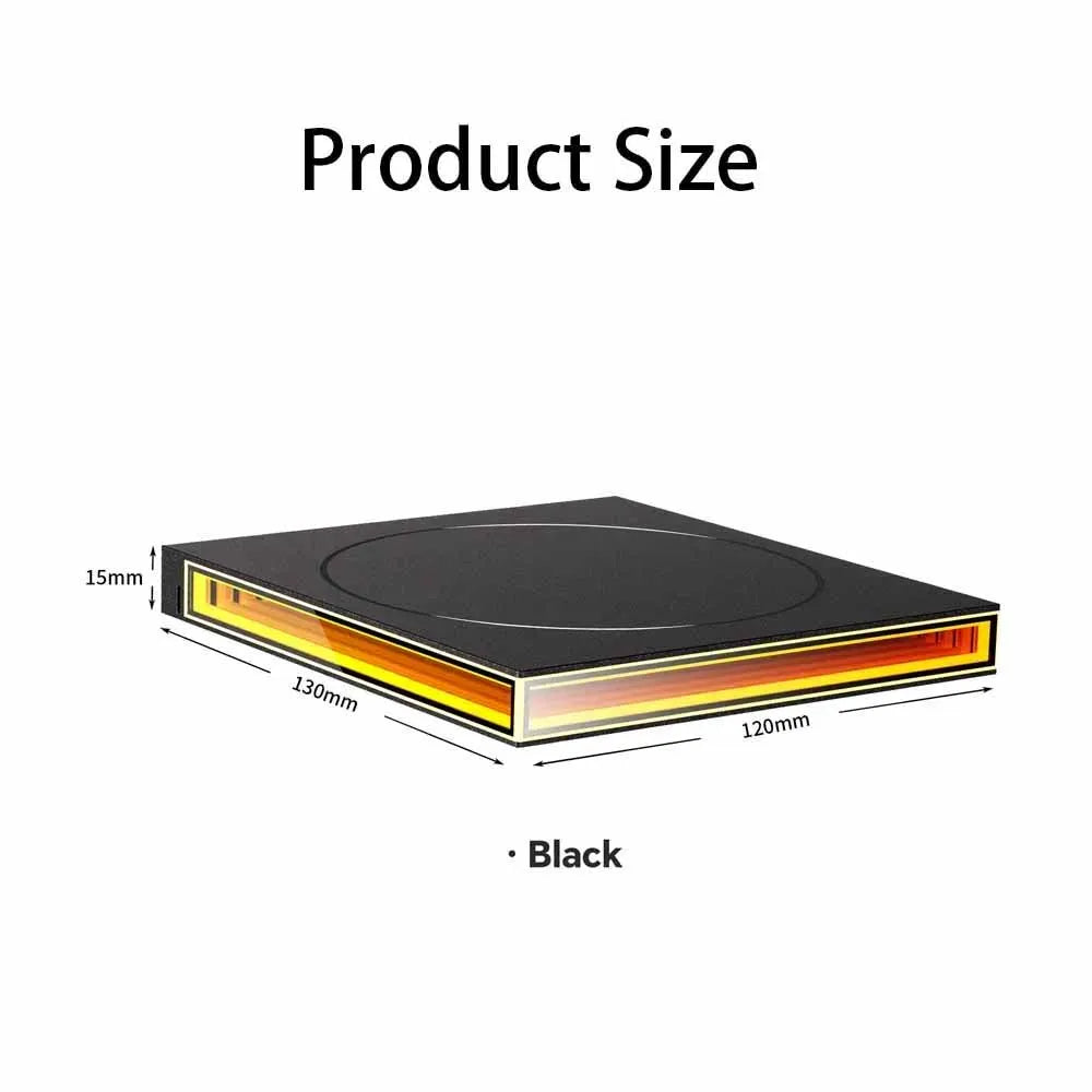 ARGB Infinite Mirror Display Stand for Case Handmade Figure Double Layer Design Fits 12cm PC Case Fan Base