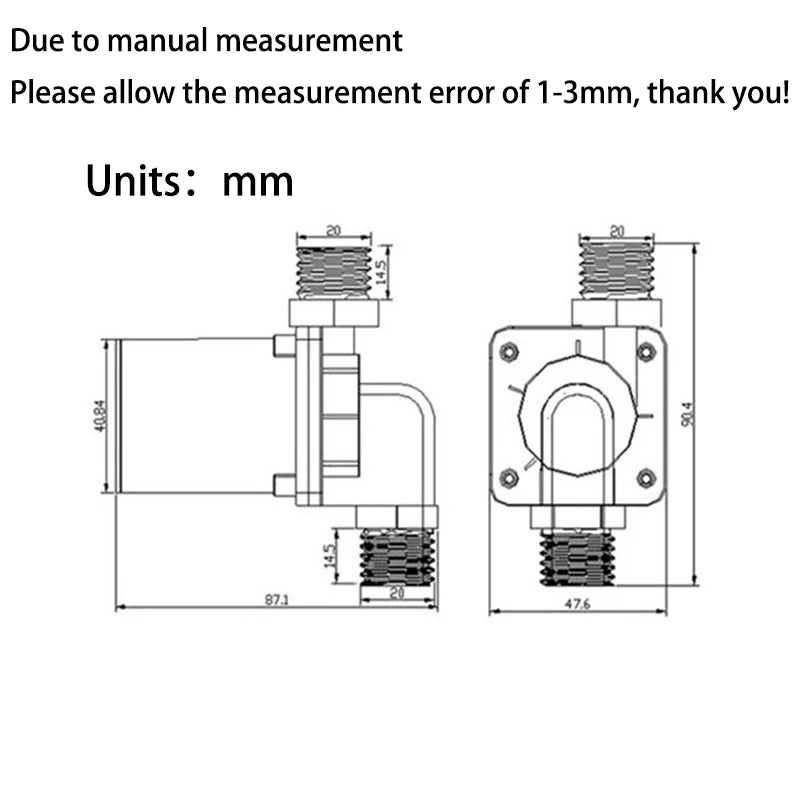 IP68 DC 12V 24V Pump Brushless Stainless Steel Shaft 1/2" US Gauge Water Heater Shower Circulating Fountain Booster Pump