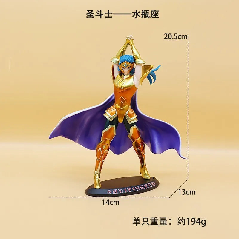19cm Anime Dark Saint Seiya Figure Phoenix Ikki Hyoga Seiya Shiryu Action Figures Toy PVC Box Figure Collection Decoration