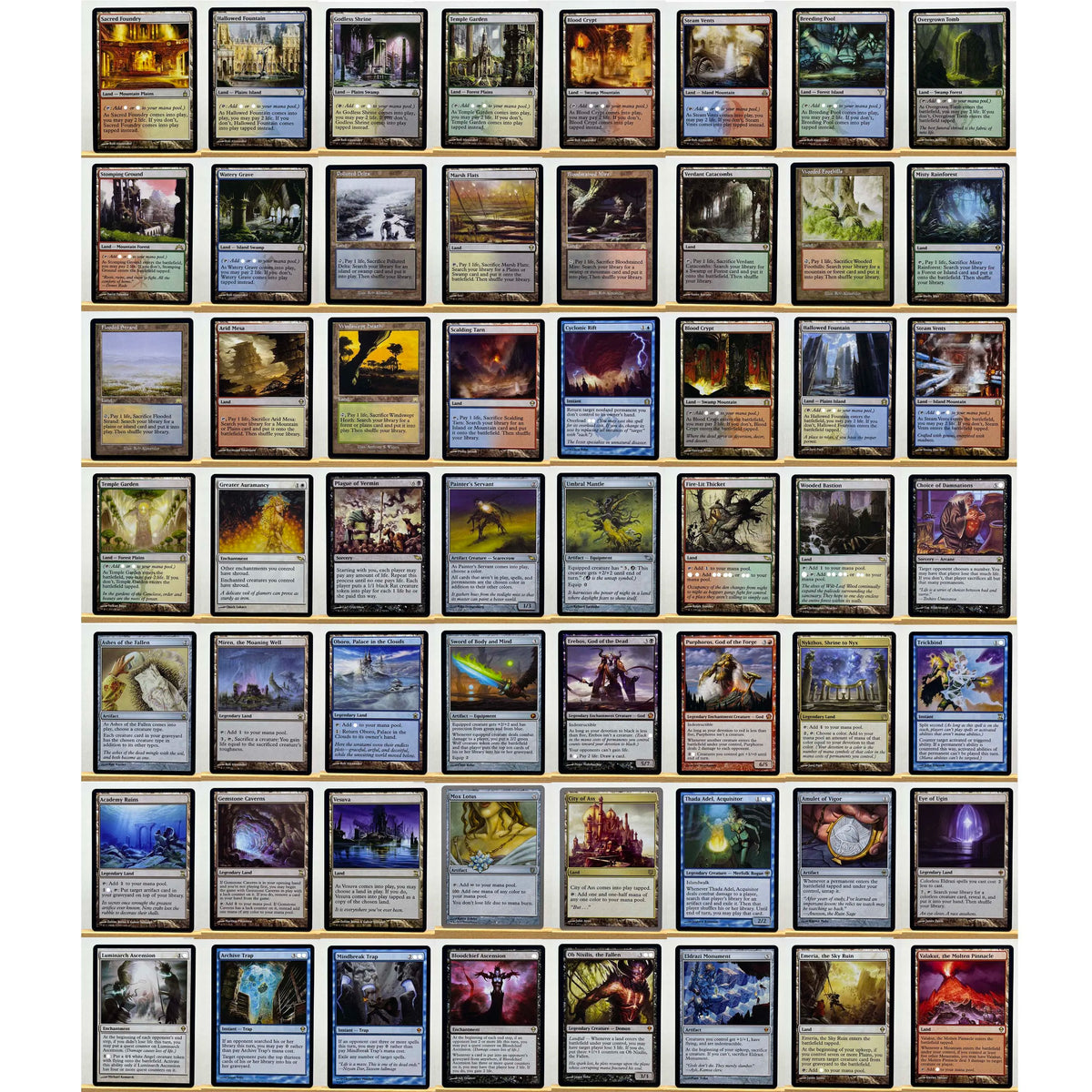 Tcg Proxy Cards Custom 56-Card Proxy Deck Set–High Quality The One Ring Complete Tabletop Strategy Card Set