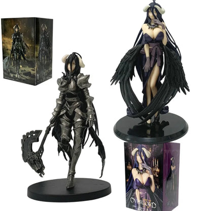 2026 Hot 18/24cm OVERLORD King of the Undead Albedo Armor Design Model Figure Collection Series Doll Toys Fans Birthday Gifts