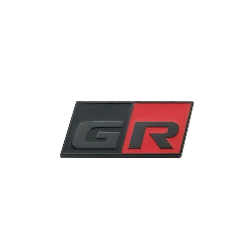 Metal GR SPORT GR MN Racing Car Badge Emblem Decoration Sticker For Toyota Vitz Prius PHV HARRIER MARK X Voxy Noah
