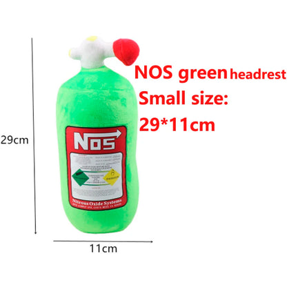 Car Seat NOS Headrest Pillow Universal Plush Neck Pillow Cushion Nos Bottle Stuffed Toys Soft JDM Cushion Gifts Car Interior
