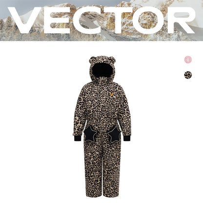 VECTOR -30 Degree Children Ski Jumpsuit Winter Snowboard Jacket Boys and Girls Outdoor Snow Suits Warm Waterproof Kids Ski