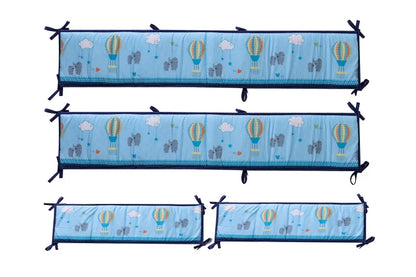 Crib Rail Cover Set and Baby Crib Liner  Baby Bumperless Crib Cot Protector Infant Bebe Bedding Set
