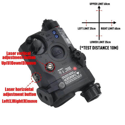 PEQ15 Red Green Dot IR Laser Sight UHP Weapon Gun Light Tactical LED Flashlight White Scout Lamp Outdoor Hunting Fit 20MM Rail