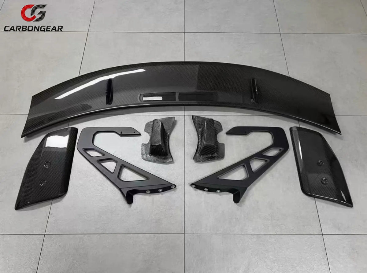 Dry Carbon Fiber Tail Wing Rear Spoiler Lip Wings Ducktail Body Kit For Toyota Gr Supra A90 A91 Mk5 AR V3 Style