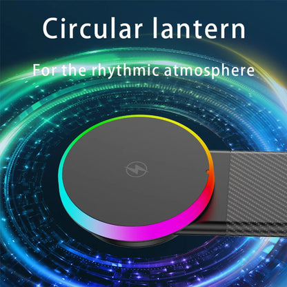 15W Qi2 Magnetic Car Phone Holder Wireless Charger for iPhone 16 17 Pro Max for Magsafe Car Charging Charger LED Light