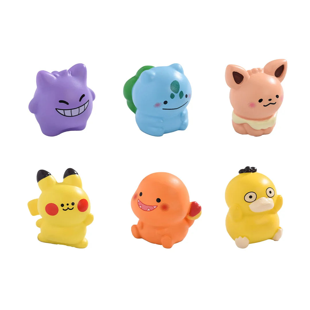 6pcs Pokemon Pocket desktop Ornaments, Cute Anime Character Figurine Set, Collection Decoration, Fan Surprise Products