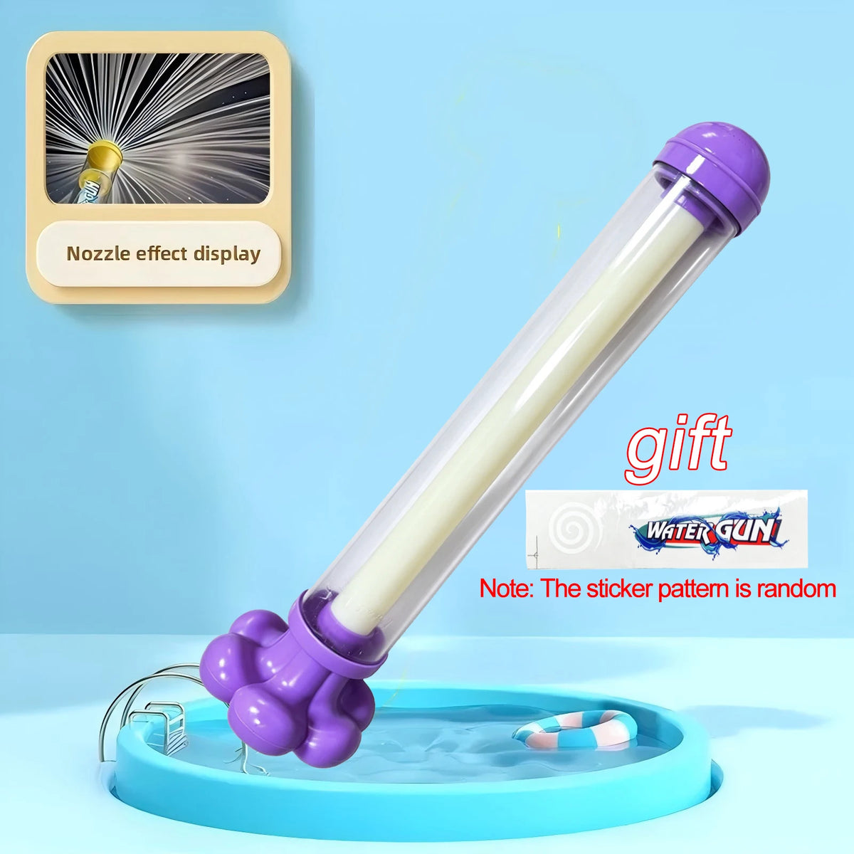 Magic Fairy Wand Water Gun  Summer Water Play Toy Dual Mode Water Cannon for Kids Adults Birthday Gift for Water Battle Outdoor