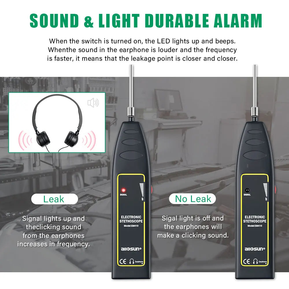 NEW Vdiagtool Car Cylinder Stethoscope Auto Diagnostic Tool Engine Analyzer Machine Noise Tester Detector Electronic Stethoscope