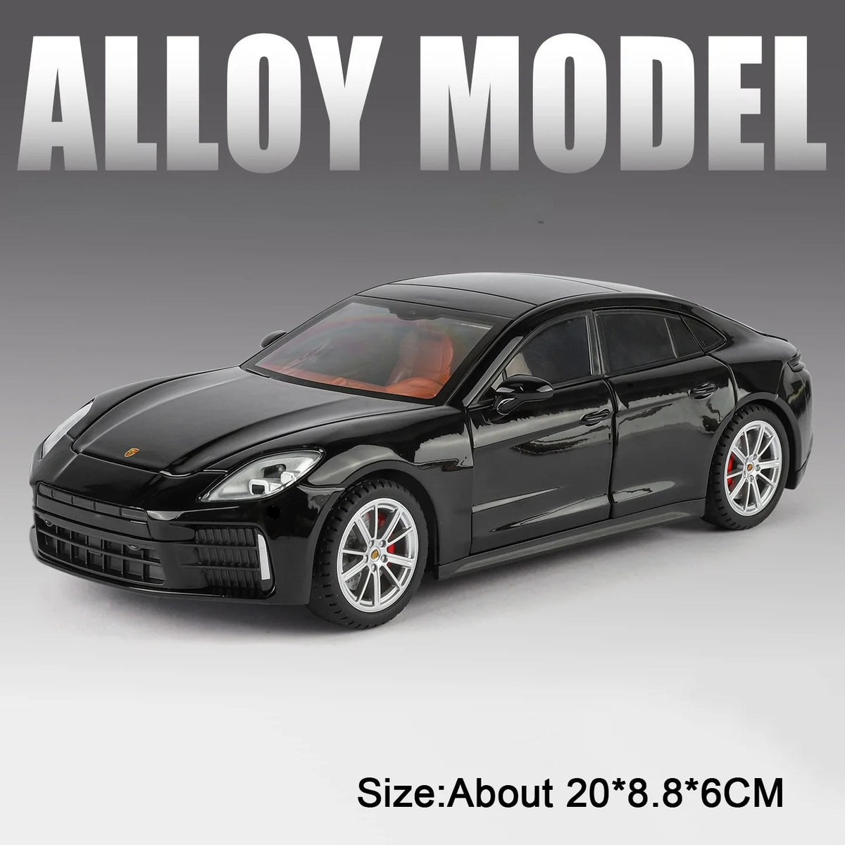 1:24 Panamera Cayenne Alloy Model Diecast Car Miniature Toys Doors Opened Sound Light Pull Back Sports Cars Kids Christmas Gifts