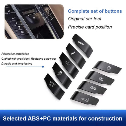 For Porsche Cayenne Macan Panamera Car Air Conditioner Panel Central Control Multifunctional Switch Button Interior Modification