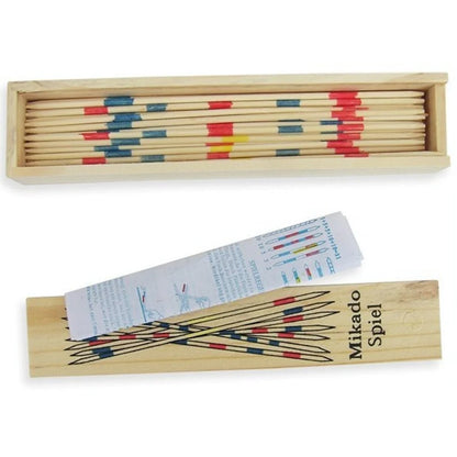 1 Set Traditional Mikado Spiel Pick Up Sticks With Box Multiplayer Game Educational Wooden Board Games Stick
