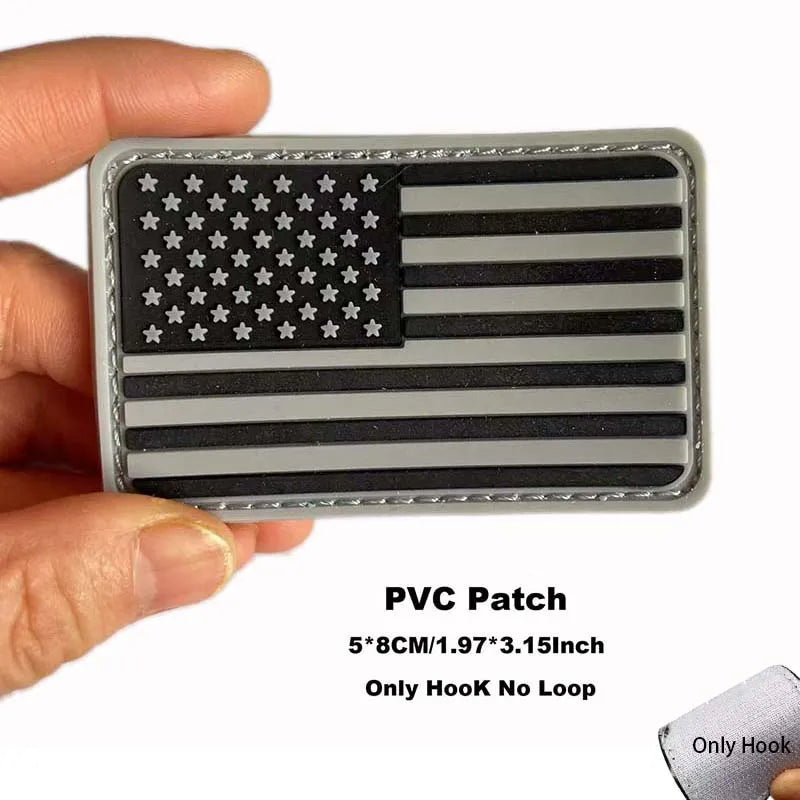 Russia,Poland,Germany,Italy,Spain,France Flags Emblem Military Backpack Badge,3D PVC Rubber Applique Tactical Patches with Hook