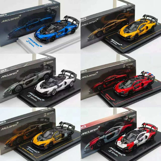 In stock 1: 64 new Senna GTR Chameleon alloy static car model, limited edition, gift, collectible piece
