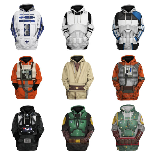 Movie Star Wars Pullover Anakin Skywalker Hoodies Cosplay Sweatshirt Unisex Streetwear Jacket Clothes Cardigan Hoody Halloween