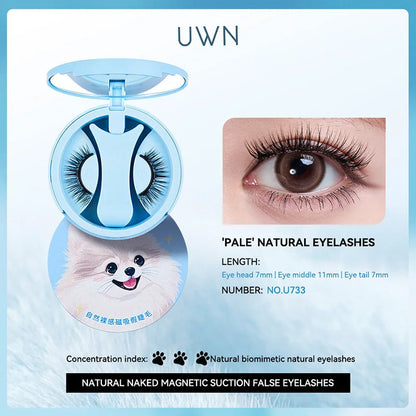 BQI magnetic adhesive false eyelashes are easy to wear and can be removed at any time. They give you natural-looking eyelashes.