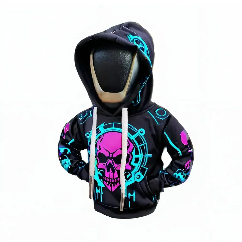 Universal Car Gear Shift Lever Cover Automotive Gear Shift Knob Sweatshirt Cover Vehicles Gear Knob Hoodies Interior Accessories