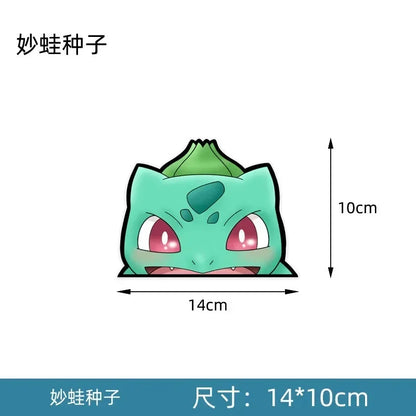 20styles Monster Elf Car Stickers Anime Figure Eevee Charmander Cute Cartoon Doll Creative Sticker Birthday Gifts